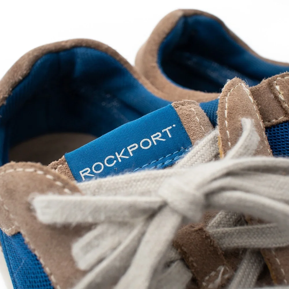 Rockport Mens Two Tone Leather Mesh Hiking Running Outdoor Sneakers Size 10 - Picture 5 of 8